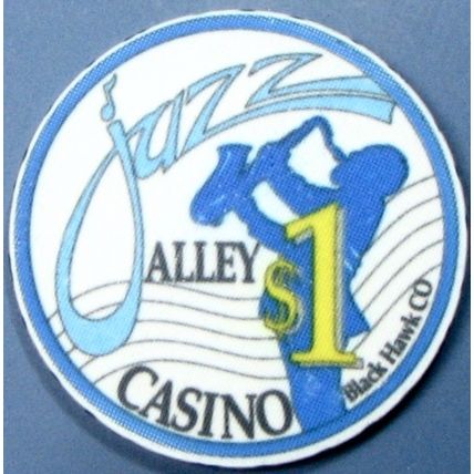 Jazz Alley. $1 Casino Chip. Black Hawk, CO. 13B.