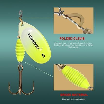 FISH KING Metal Spinner Bait – 4g 4.8g 7g 10g 14g – High-Quality Hard Baits