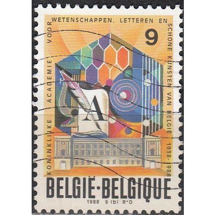 Belgique 1988 Michel 2349 O Cote (2008) 0.30 € 50 Ans Académie des sciences