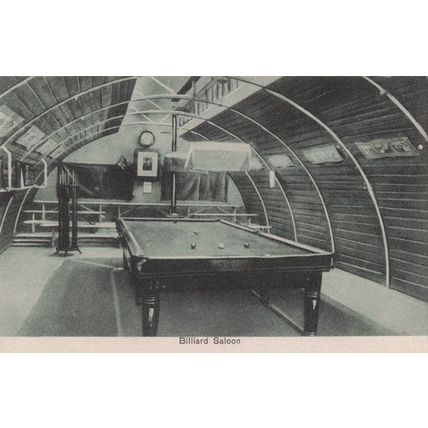 Billiard Pool Table Saloon Italian Terni Antique Postcard