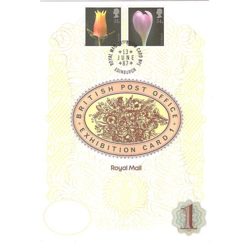 Great Britain Post Office Exhibition May 1987 card number 1
