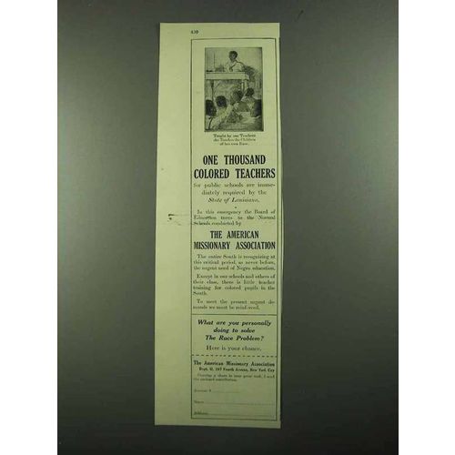 1919 American Missionary Ad - Colored Teachers