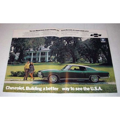 1972 Chevrolet Monte Carlo Car Ad - Houmas House