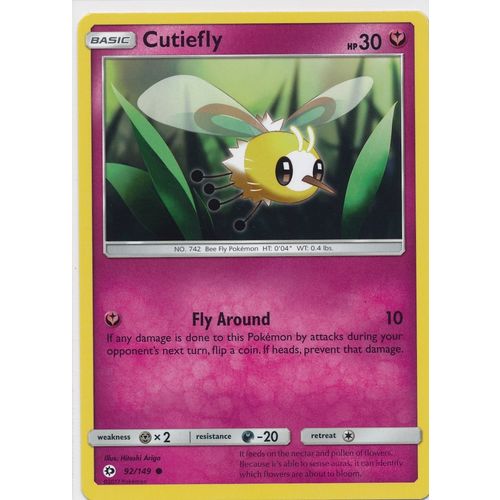 Pokemon Sun & Moon 92/149 Cutiefly