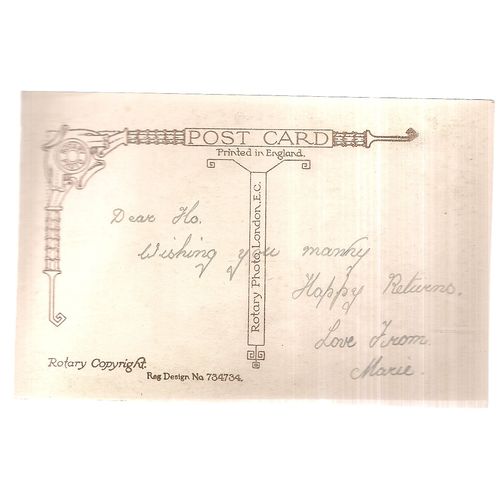 BIRTHDAY JOY'S DEAR FRIEND.. unused vintage postcard by Rotary Photo. 734734 /