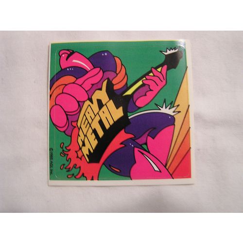 1985 A.G.I. Rock Star Concert Cards STICKER-HEAVY METAL