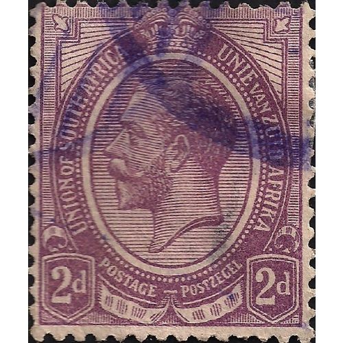 UNION OF SOUTH AFRICA, George V, violet 1913, 2d