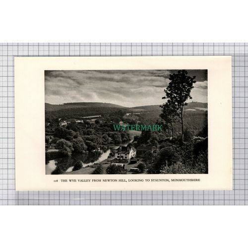 C5387) The Wye Valley Newton Hill Staunton - 1938 Cutting