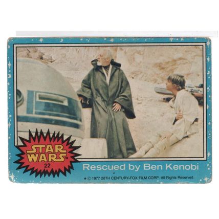 VINTAGE SINGLE - STAR WARS BLUE BORDER NO. 22 (1977)