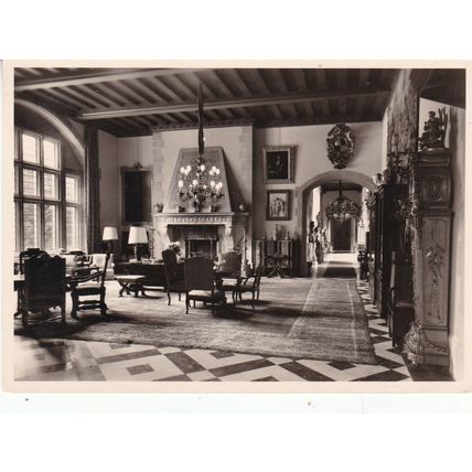 Schlosshotel Kronberg Grosse Halle Taunus Germany Postcard unused VGC