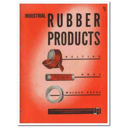 Raybestos-Manhattan Inc 1945 vintage industrial catalog rubber product