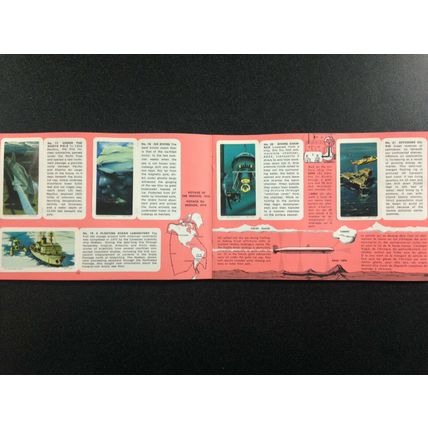 1971 Brooke Bond Album 14 Red Rose Tea 48 Card Album Exploring the Ocean MINT #2