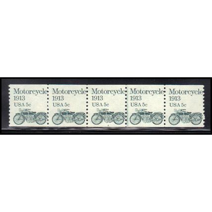 1899 5c Motorcycle Barely Clears MNH Dry Gum PNC 2/5 KA9409