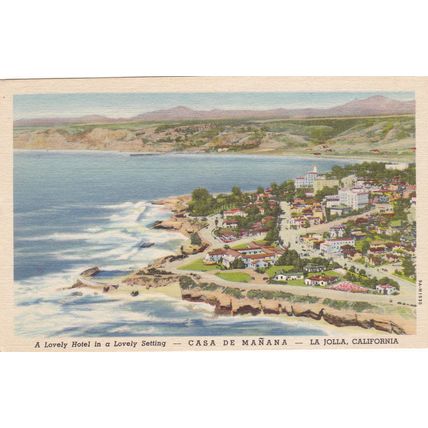 San Diego - Lot of 8 - Antique & Vintage Postcards - California, La Jolla