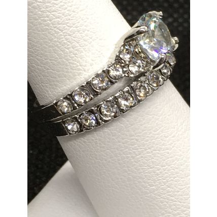 Rings Set His and Her Ring Band 3 pc Wedding Engagement Set #43 USA Seller