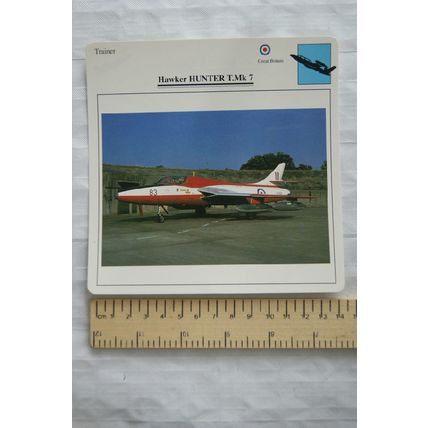 Hawker Hunter T.Mk 7 - GB - Trainer - Collectors Club Card