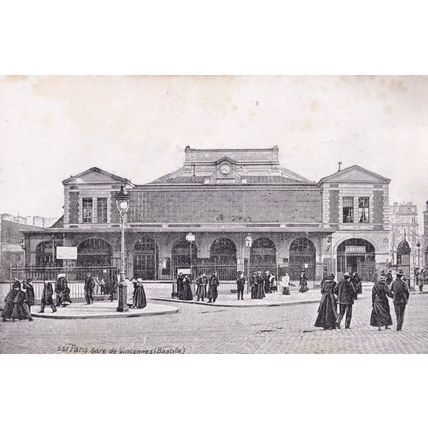 CPA Paris Gare de Vincennes 1904 French Station Postcard