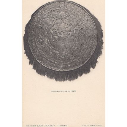 Shield Of Philip Felipe III 3 King Of Spain Armour Spanish Old Postcard