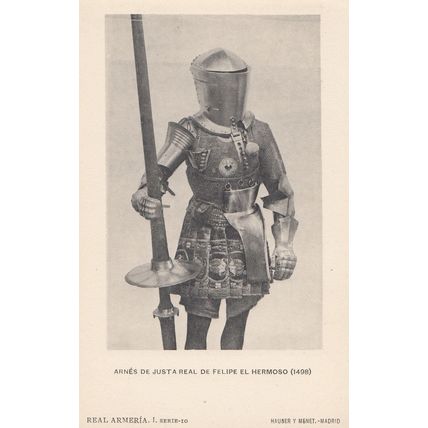 Felipe I De Castilla Castile El Hermoso Armour Knight Spanish Old Postcard