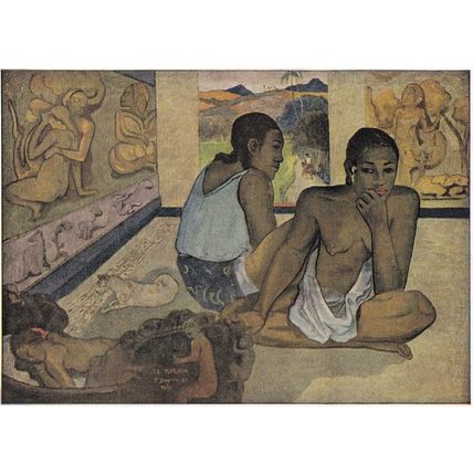 Paul Gauguin Day Dreaming Rare Palais Gallery Painting Postcard