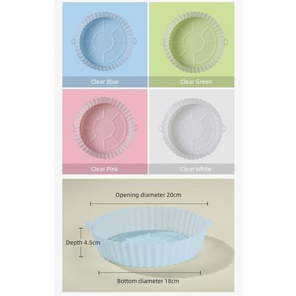 Silicone Air Fryer Air Fryer Reusable Air Fryer Pizza Pastry Pots Molds Kitchen