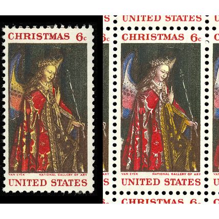 1363c Light Yellow Omitted ERROR Complete Sheet of 50 Cat $2,500.+ - Stuart Katz