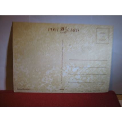 EASTERN HEMISPHERE, WORLD GLOBEM, MAP, unused postcard silver shiny finish #