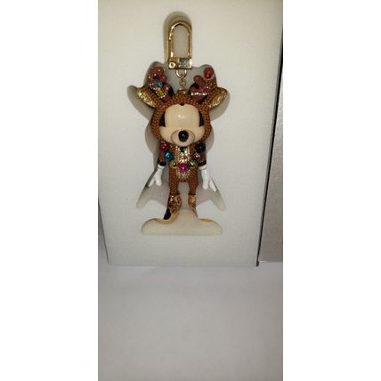 BAUBLEBAR DISNEY MICKEY REINDEER SPARKLE CHRISTMAS BAG CHARM KEYCHAIN~NEW~