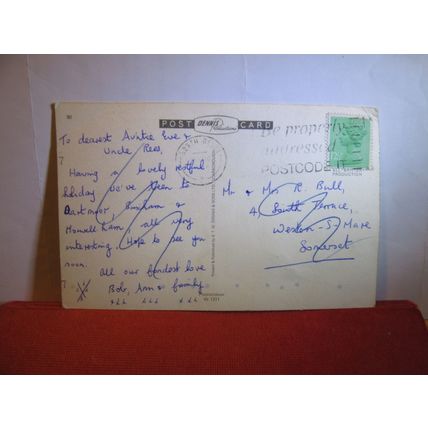 WIDECOMBE FAIR Devon used postcard by E T W Dennis .Uncle Tom Cobley 1984 pm =