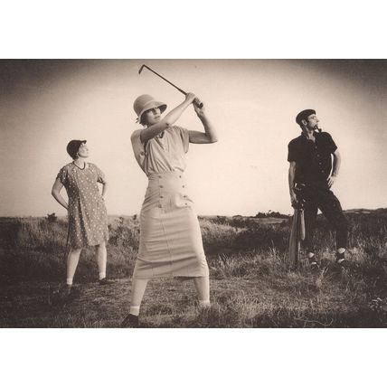 Bunty Always Got Agitated on the 18th Ladies Golf Photo Postcard