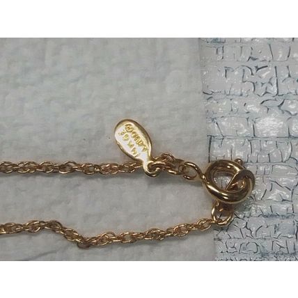 Vintage 14K GE BC Lind Pendant Necklace CZ crystal
