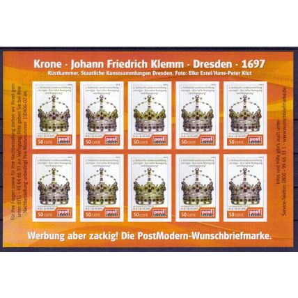 Klb. Krone August des Starken / Sh. Crown of Augustus II the Strong **/MNH 2011