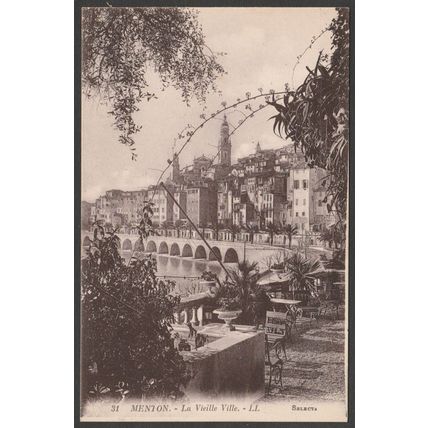 La Vieille Ville, Menton, c.1920s - Lévy et Neurdein CPA LL31