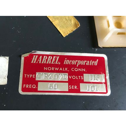 HARREL CR207D TEMPERATURE RECORDER CONTROLLER ELMES STAUB & CO,BK