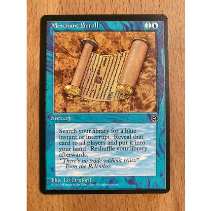 Magic the Gathering MTG CCG: Homelands - Merchant Scroll (B) 1995 WotC