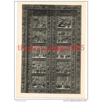 Doorway ?, Florence, Italy, Book Illustration (Print), c1870
