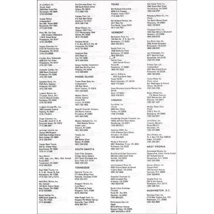 Auto - Bricklin Original Dealer Listing