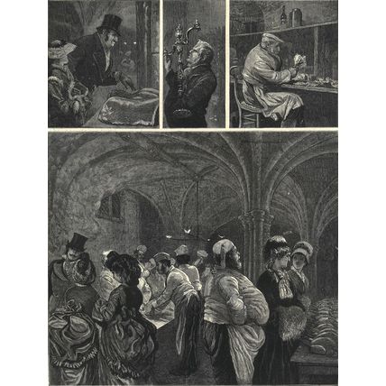 PREPARATIONS FOR A CITY FEAST 1872 Arthur Boyd Houghton VICTORIAN ENGRAVINGS