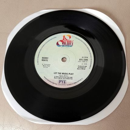 Barry White : Let The Music Play : 45 rpm single
