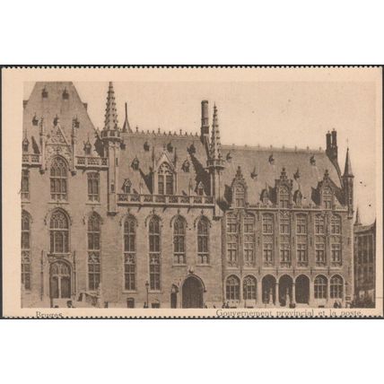 Gouvernement Provincial et la Poste, Bruges, c.1910s - CPA