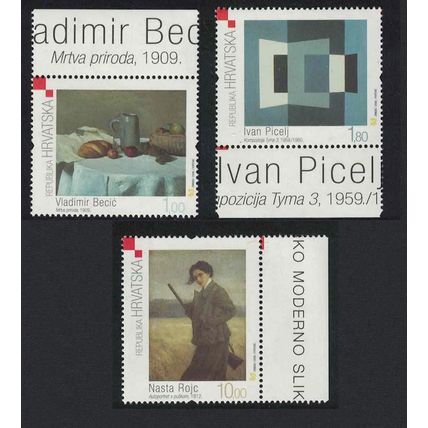 Croatia Paintings 3v Margins 2006 MNH SG#872-874