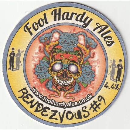 BEER MAT - FOOLHARDY ALES - FRANKENSTEIN/RENDEZVOUS #9 - (Cat No 007) - (2018)