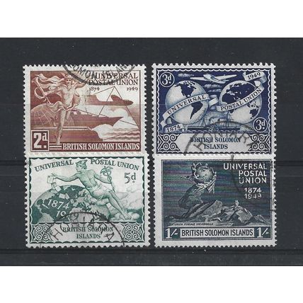 Solomon Islands.75th Anniv of Universal Postal Union set of 4.Fine Used.Mar25