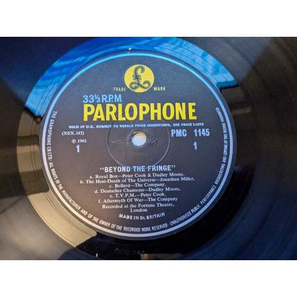 BEYOND THE FRINGE LP vinyl UK record 1961 comedy Peter Cook Alan Bennett comedy