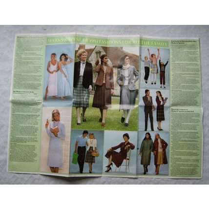 1981 Welcome to Britain & Marks & Spencer - London map & fashion