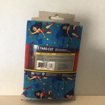 NEW DC Comics Wonder Woman Premium 100% Cotton 1 Yard Cut 36x44 Fabric
