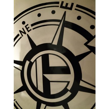 2 x Talbot Express T Logo Decal, Sticker over a Mountain, Large 21in x 10in