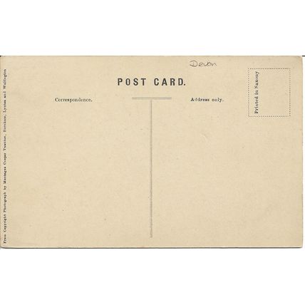 Woody Bay, Devon, England, UK - Vintage Black and White Photographic Postcard