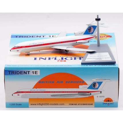 HS-121 TRIDENT BRITISH AIR SERVICES REG: G-AVYD INFLIGHT 200 IF121BKS1024R 1/200