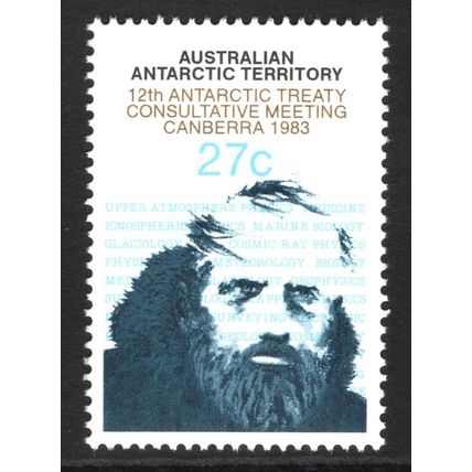 AAT 1983: 12th ANTARCTIC TREATY CONSULTATIVE MEETING - 27c MNH (G16)